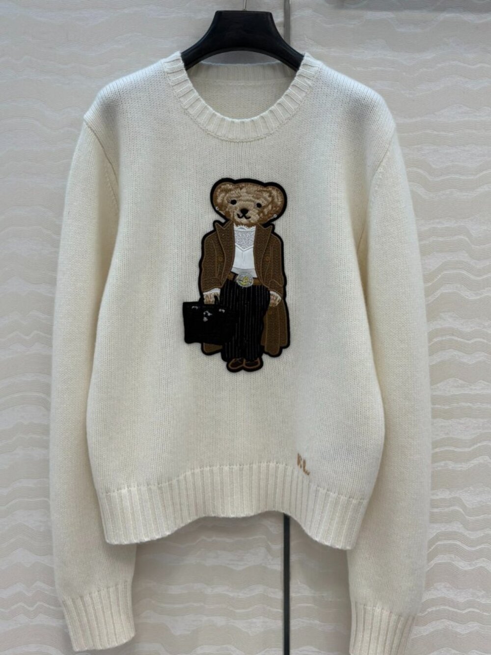 Ralph Lauren Gentleman Polo Bear Crew Neck Knit Sweater